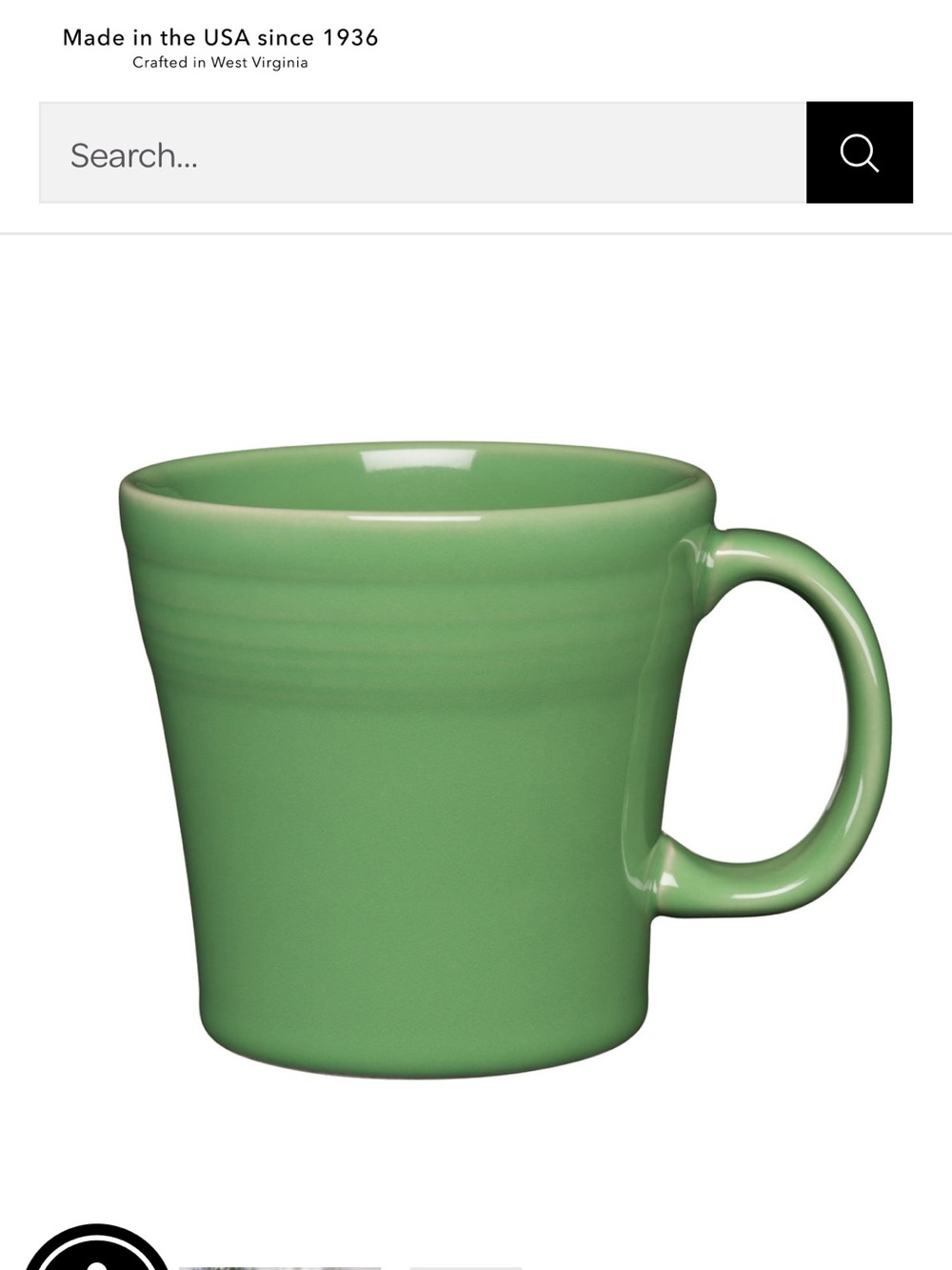 Fiesta Tapered Mug, 15 oz green/meadow